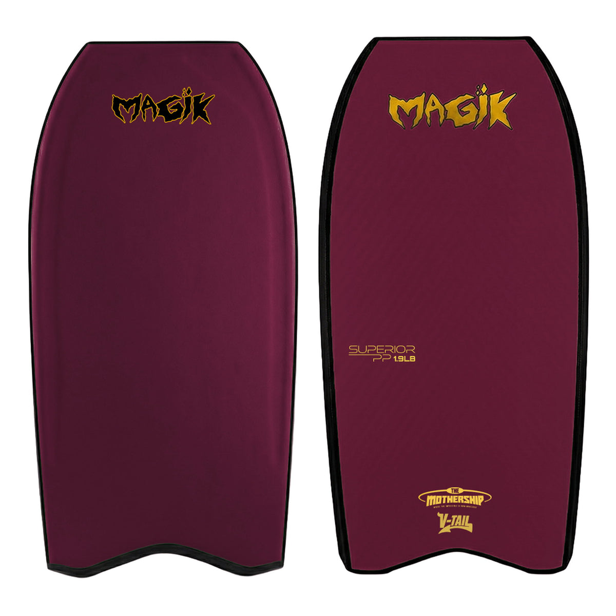 Magik Bodyboard - Mother Ship 2.0 Vinho.