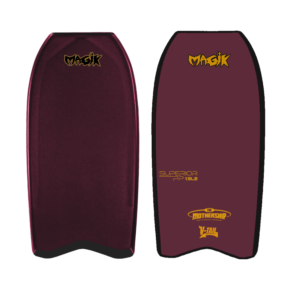 Magik Bodyboard - Mother Ship 2.0 Vinho.
